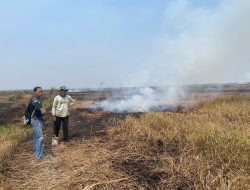 Diduga Bakar 17 Borongan Lahan Pakai Bambu, Petani Lansia di Simpur Dibekuk Polisi