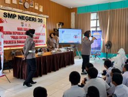 Polwan Polresta Banjarmasin Ajak Pelajar Jauhi Narkoba dan Bullying