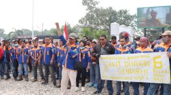 Ratusan Karyawan PT BBP Kembali Gelar Unjuk Rasa di Kejari Tabalong