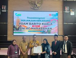 Langsung Tancap Gas, Sekda Baru Batola Hadiri Kerja Sama PDAM-BNI Beberapa Saat Setelah Dilantik