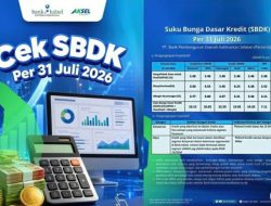 Bank Kalsel Umumkan SBDK Per 31 Juli 2026