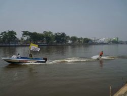 Sungai Pulau Insan Dibidik Jadi Lokasi Latihan Ski Air dan Wakeboard Banjarmasin