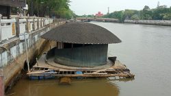 Galeri apung yang berada di kawasan sungai martapura, Siring Menara Pandang Kota Banjarmasin