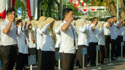 Apel Pagi yang Dipimpin Bagian Umum Setdako Banjarmasin