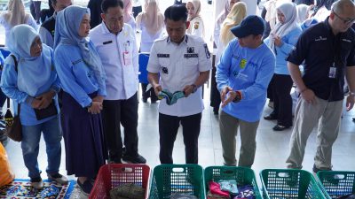 Sedekah sampah yang dikumpulkan oleh para ASN di lingkungan kerja Pemko Banjarmasin