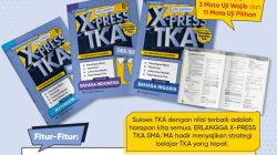 Pamflet buku baru yang diterbitkan oleh Erlangga, yakni X-Press TKA