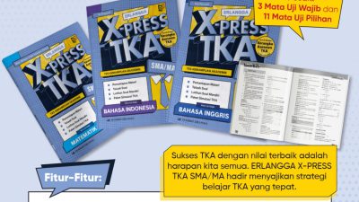 Pamflet buku baru yang diterbitkan oleh Erlangga, yakni X-Press TKA