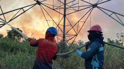 Aksi Nyata PLN ULTG Batulicin Jaga Aset Transmisi dari Karhutla, Wujud Kepedulian di Hari Pelanggan Nasional