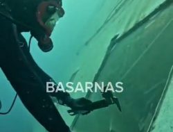 Pecahkan Kaca Kapal, Penyelam Basarnas Evakuasi Jenazah Korban KM Virgo