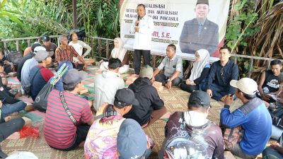 Anggota DPRD Kalsel Nor Fajri saat Sosrev di Kabupaten Balangan