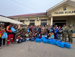 Bantuan Istana untuk Pejuang Karhutla Batola, Bobon Santoso Turun Langsung Siapkan 400 Porsi Makanan