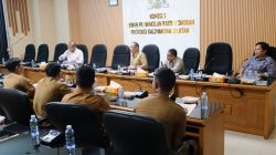 Komisi I DPRD Kalsel saat repat dengan BKD Kalsel