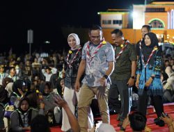 Malam Puncak Hari Pramuka ke-65 di Kotabaru Berlangsung Meriah