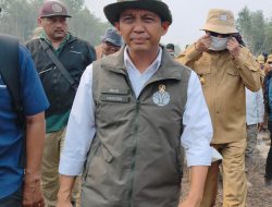 Karhutla Kalsel Masih Jadi Perhatian, Menhut Raja Antoni Cek Langsung ke Lapangan