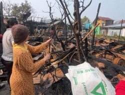 Tagana Catat 12 Rumah Terbakar di Telaga Biru, 48 Jiwa Terdampak
