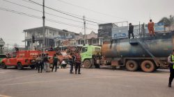 Ruko Bahan Pokok dan Elektronik di Mabuun Terbakar