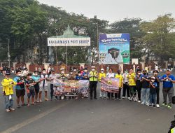 Peduli Kabut Asap, Balakar 654 Banjarmasin Bagikan 15.350 Lembar Masker