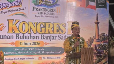 Paman Birin Buka Pra Kongres II KBB Sadunia, Walikota Banjarbaru Siap Jadi Tuan Rumah Kongres